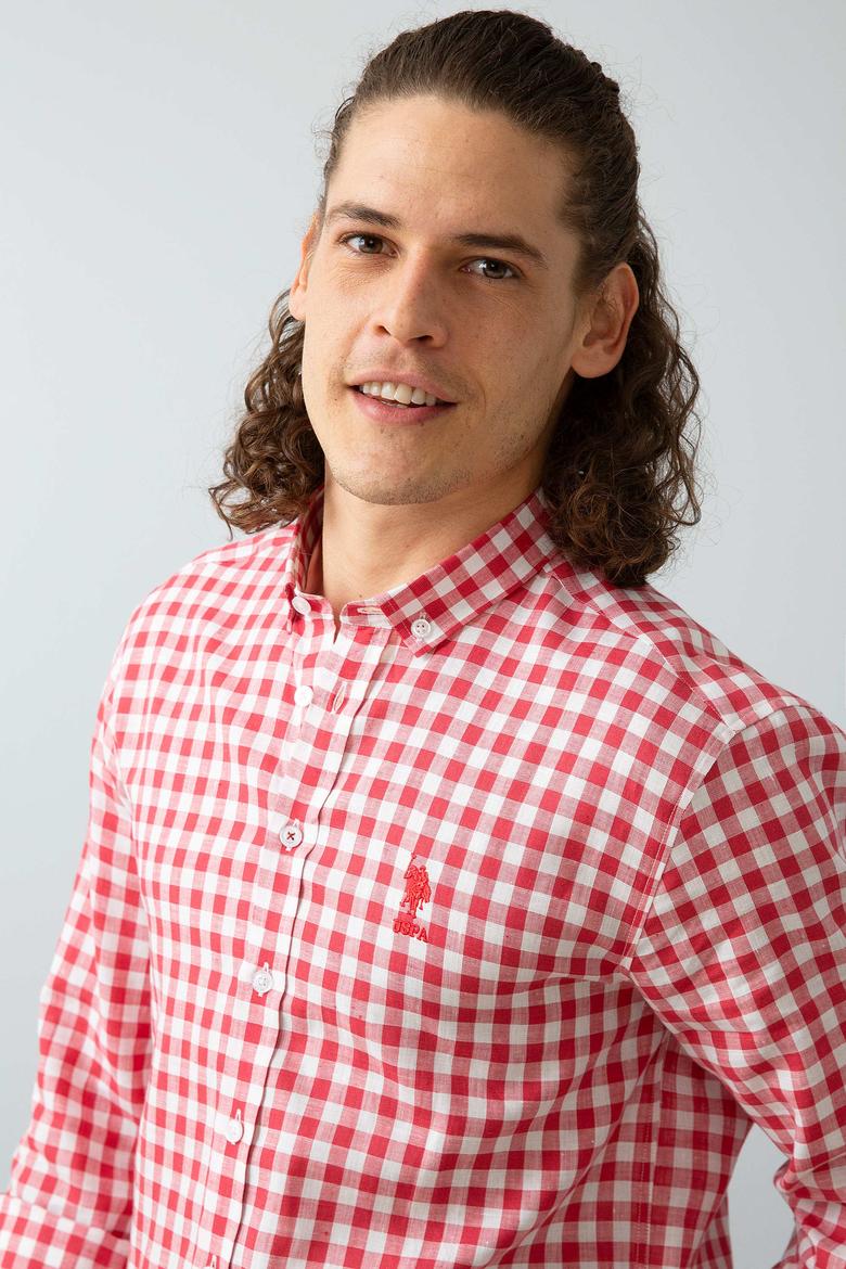Erkek Kırmızı Gömlek Uzunkol - 50209128003
