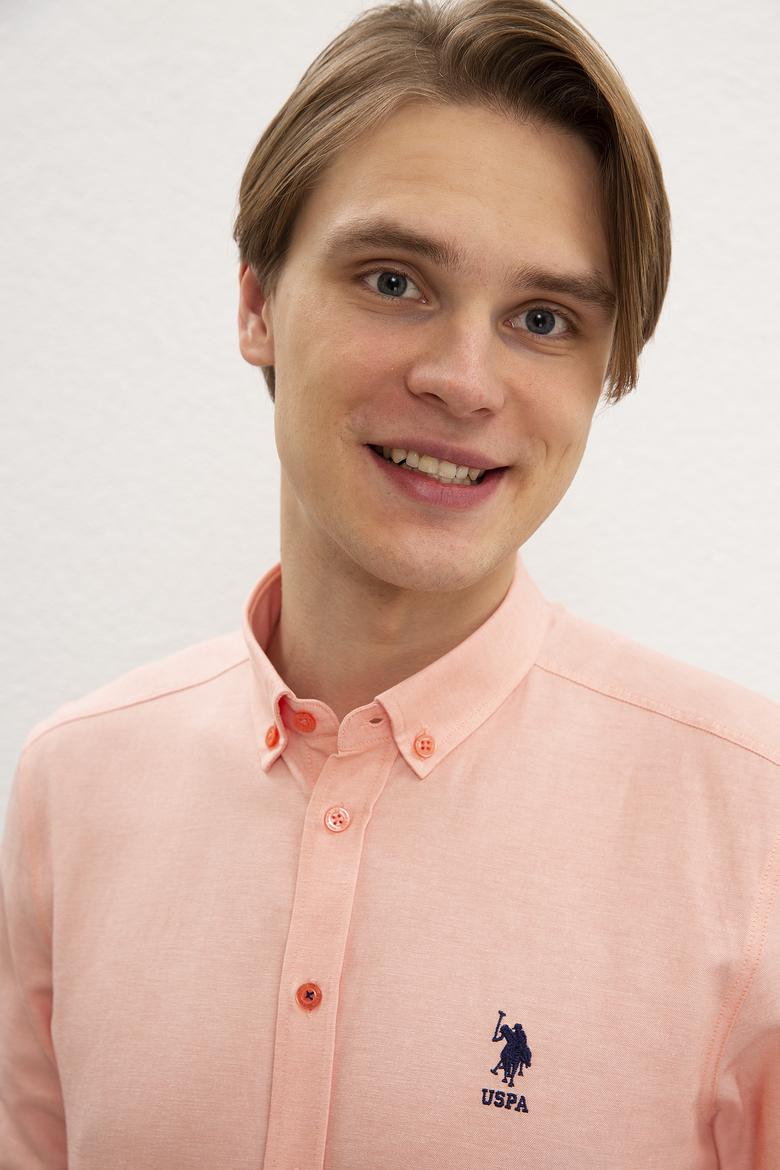 Erkek Pembe Gömlek Uzunkol Basic - 50218954036