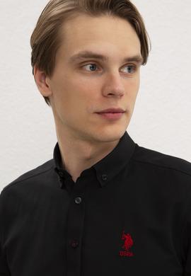 Erkek Siyah Gömlek Uzunkol Basic - 50218954077