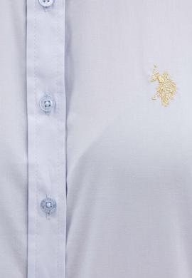 Kadın Açık Mavi Uzun Kollu Basic Gömlek - 50219519002