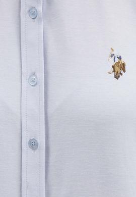 Kadın Açık Mavi Uzun Kollu Basic Gömlek - 50219521009