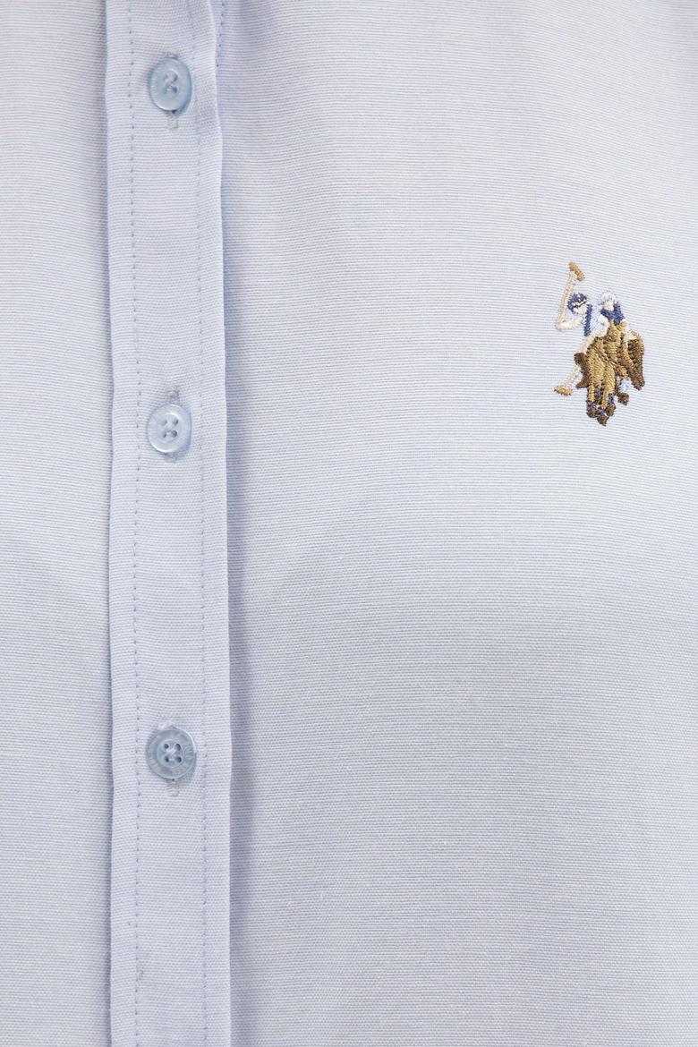 Kadın Açık Mavi Uzun Kollu Basic Gömlek - 50219521009