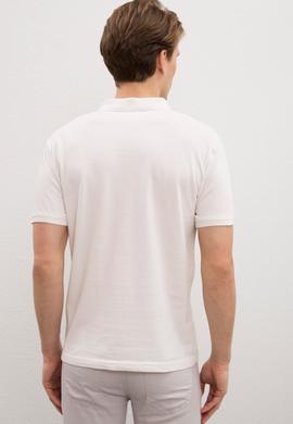 Erkek Ekru Basic Polo Yaka Tişört - 50217612331