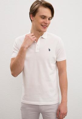 Erkek Ekru Basic Polo Yaka Tişört - 50217612331