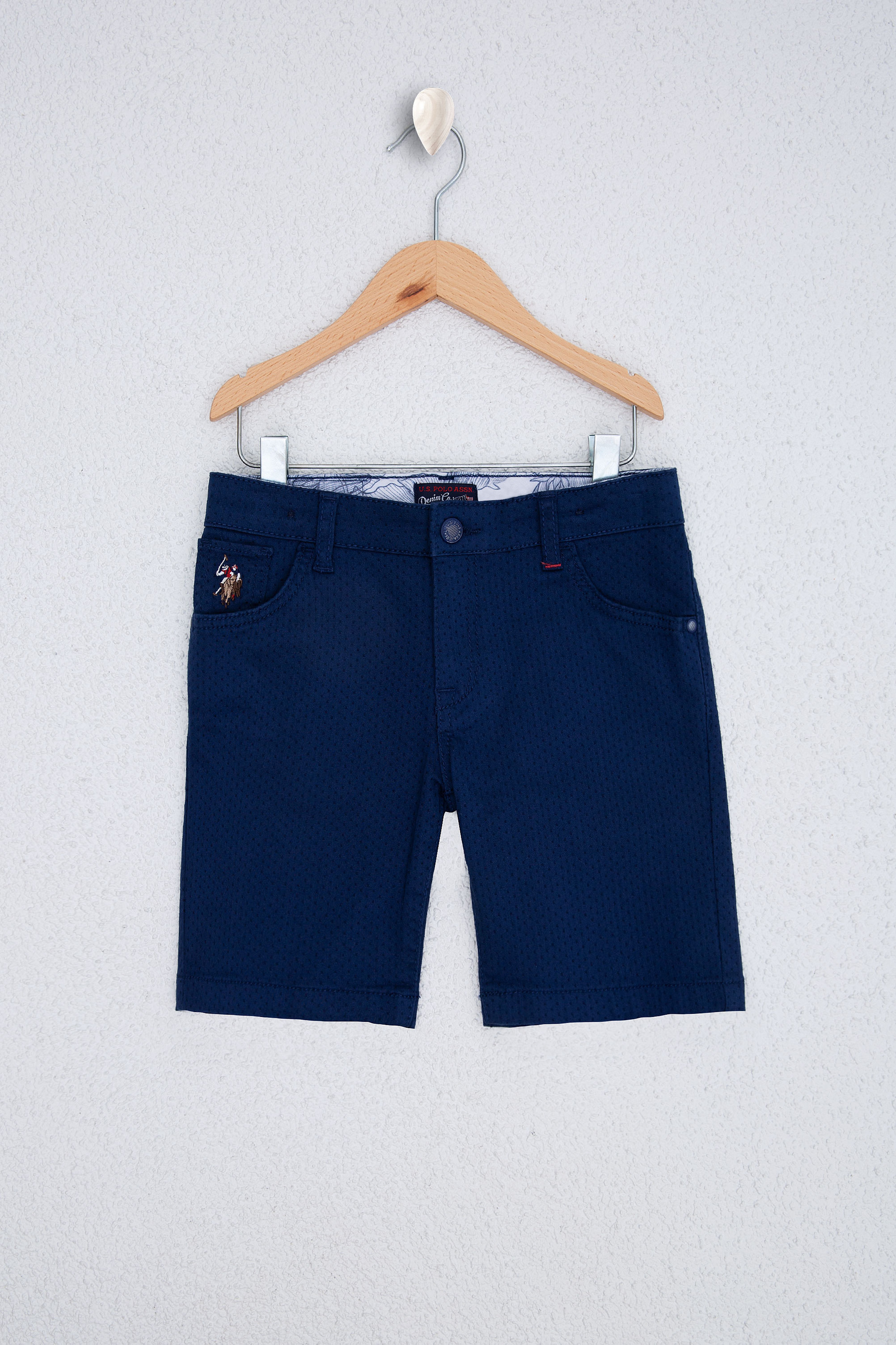 Erkek Çocuk Mavi Denim Bermuda - Image 1