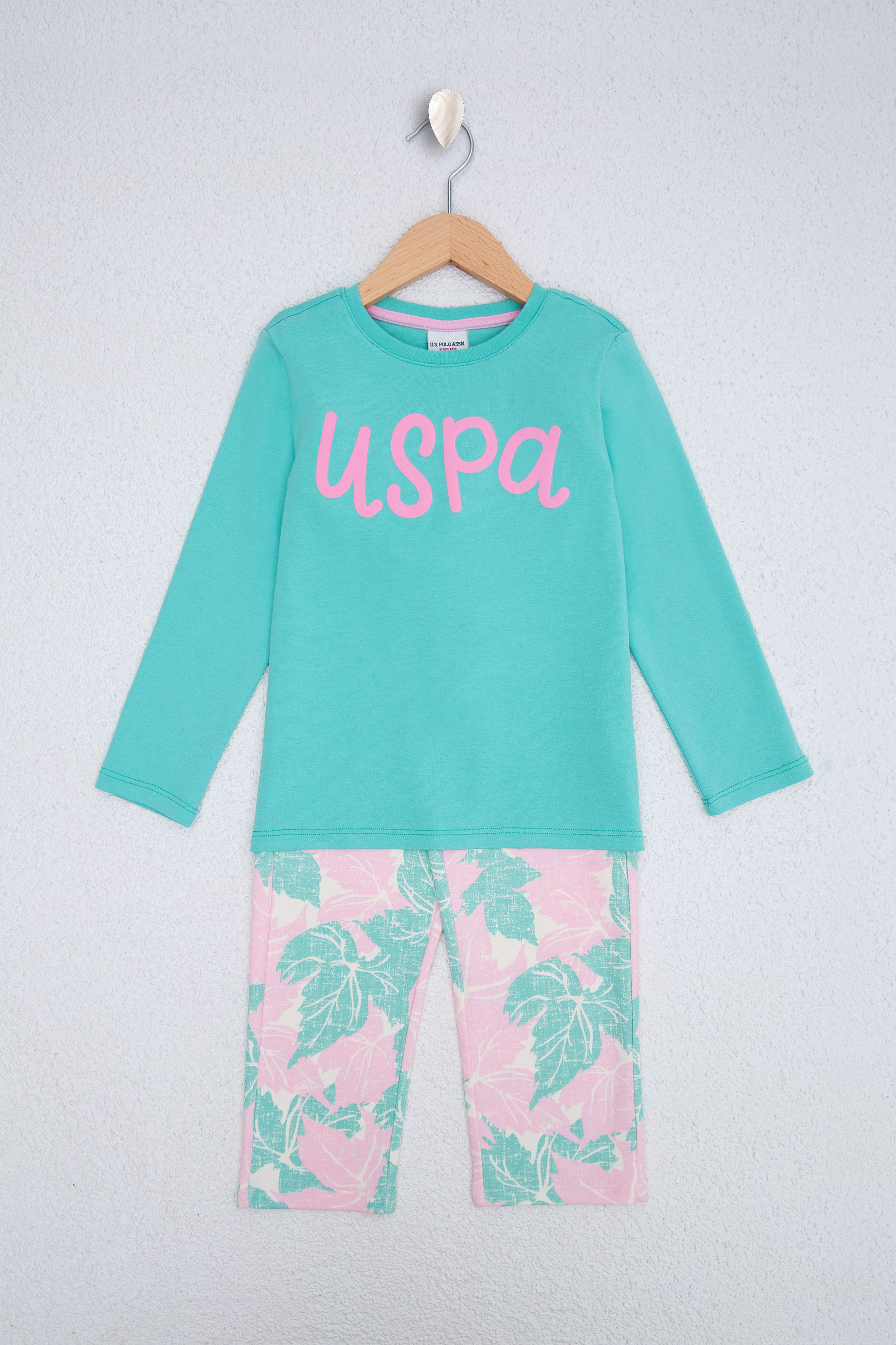 Kız Çocuk Yeşil Pijama - Image 1