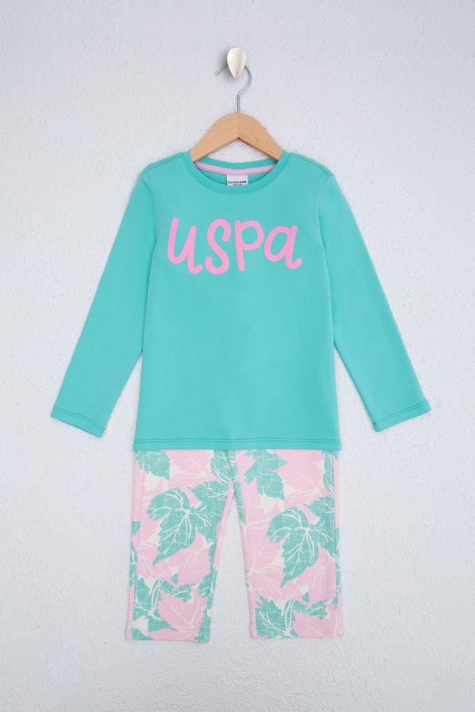 Kız Çocuk Yeşil Pijama