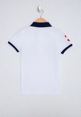 Erkek Çocuk Beyaz Polo Yaka Tişört - 50220250001