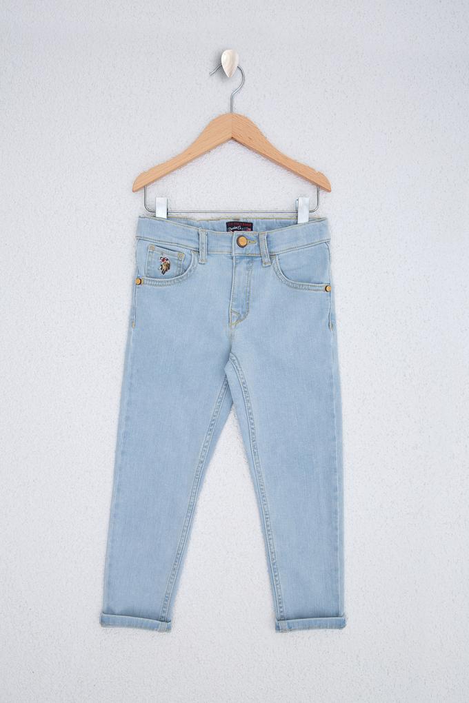 Erkek Çocuk Mavi Denim Pantolon