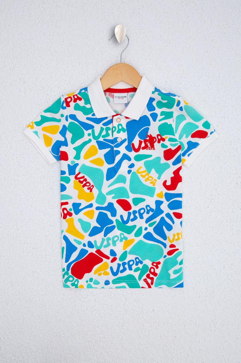 Erkek Çocuk Beyaz Polo Yaka Tişört