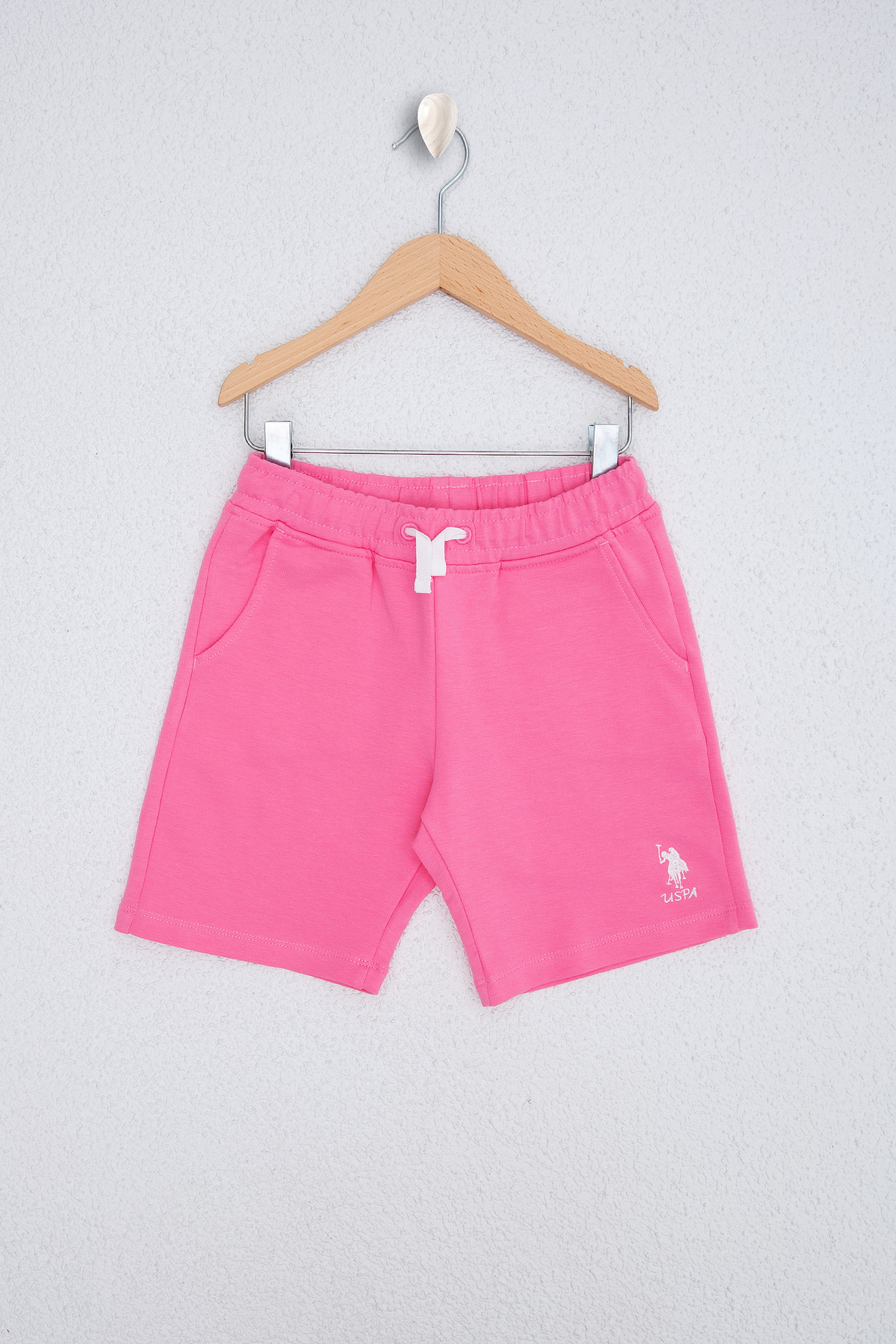 Çocuk Pembe Örme Şort - Image 1