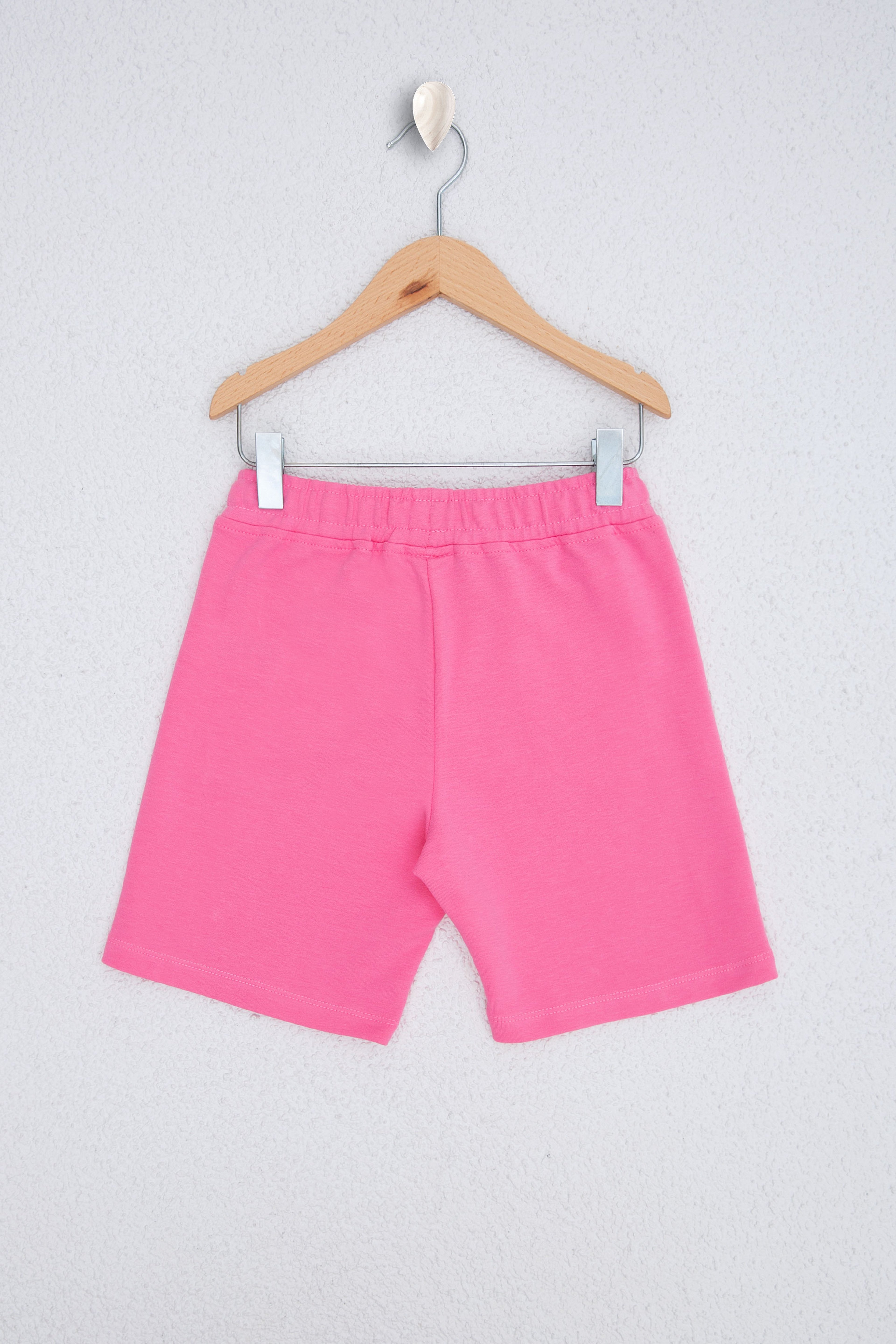 Çocuk Pembe Örme Şort - Image 2