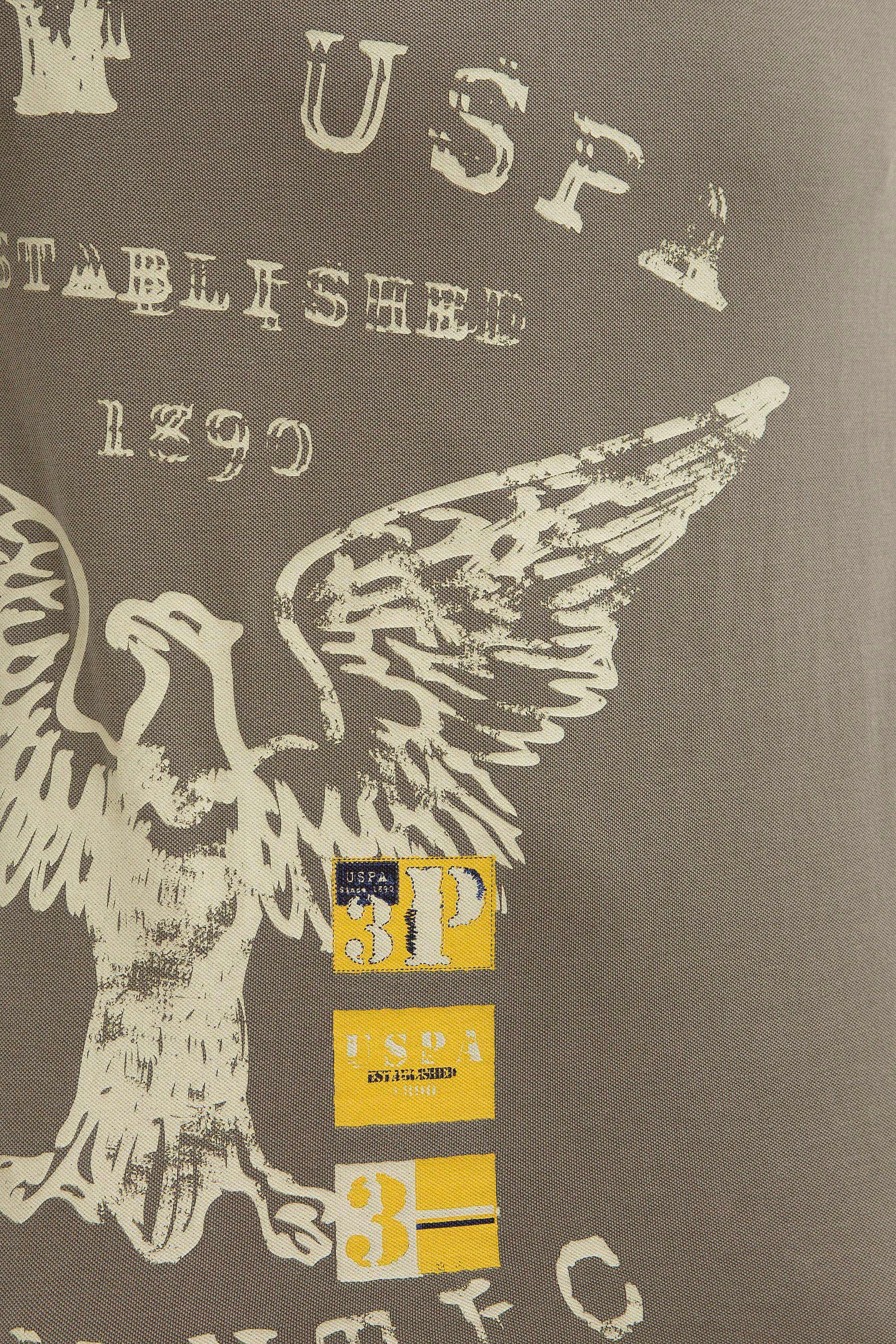 Erkek Haki Polo Yaka T-Shirt - Image 6