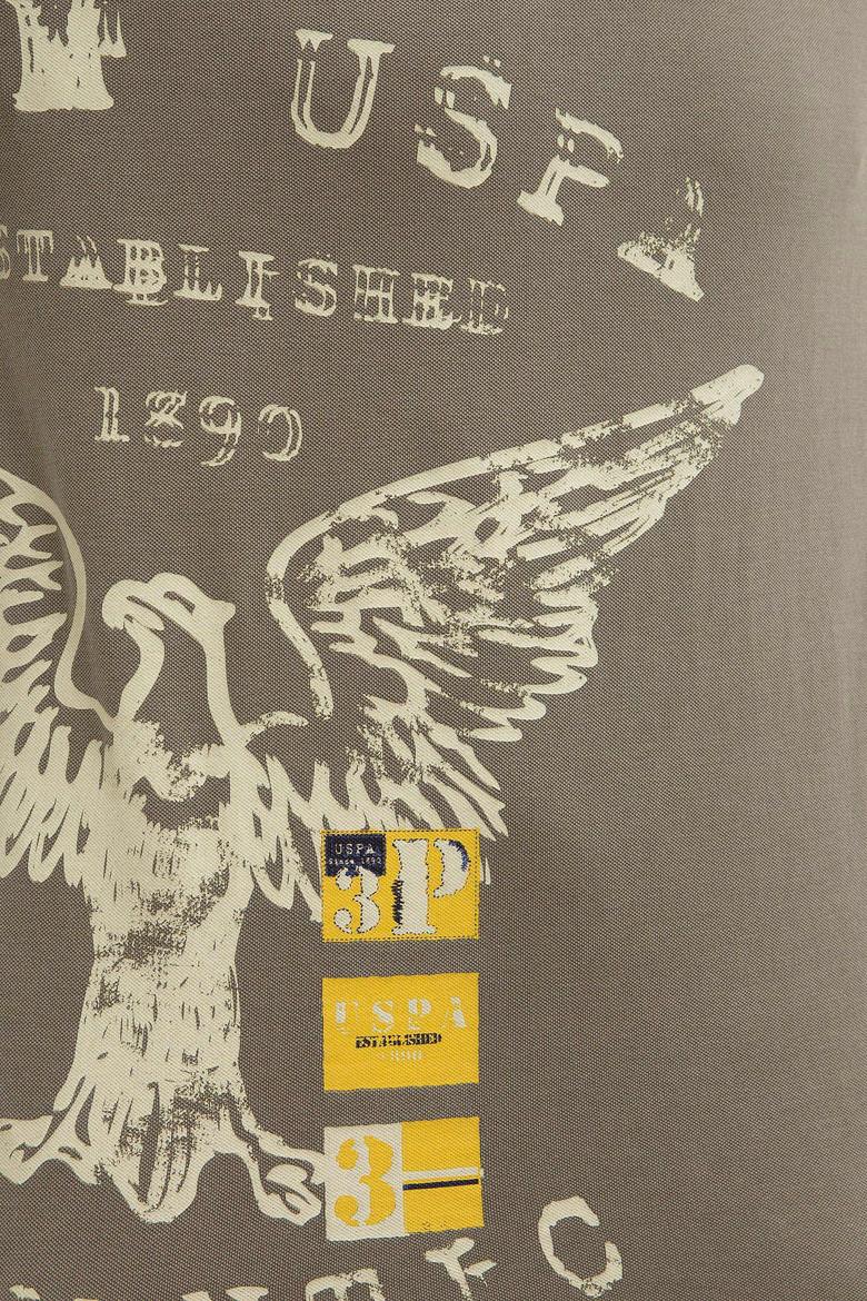 Erkek Haki Polo Yaka T-Shirt - 50219189024