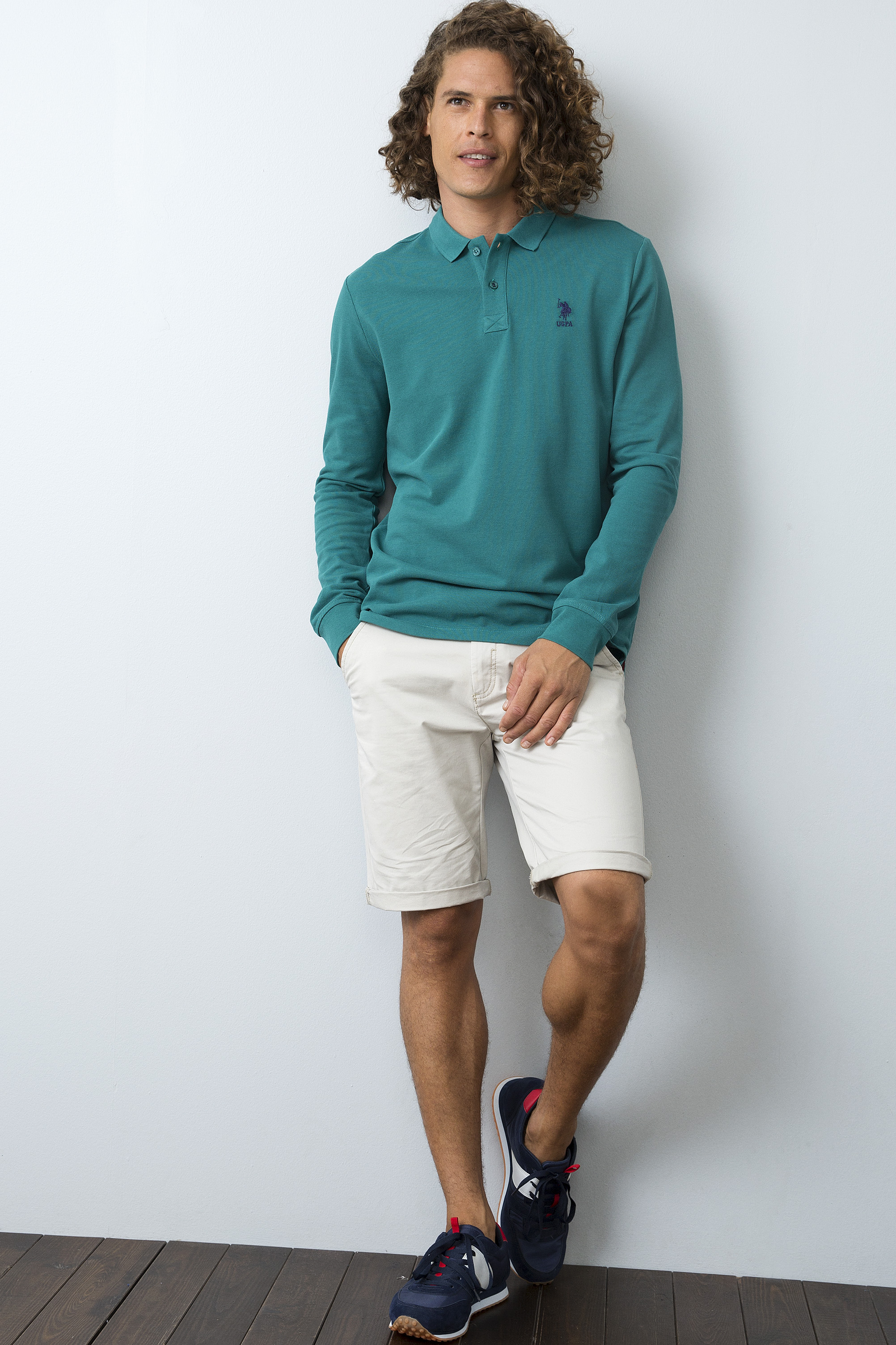 Erkek Yeşil Sweatshirt Basic - Image 2