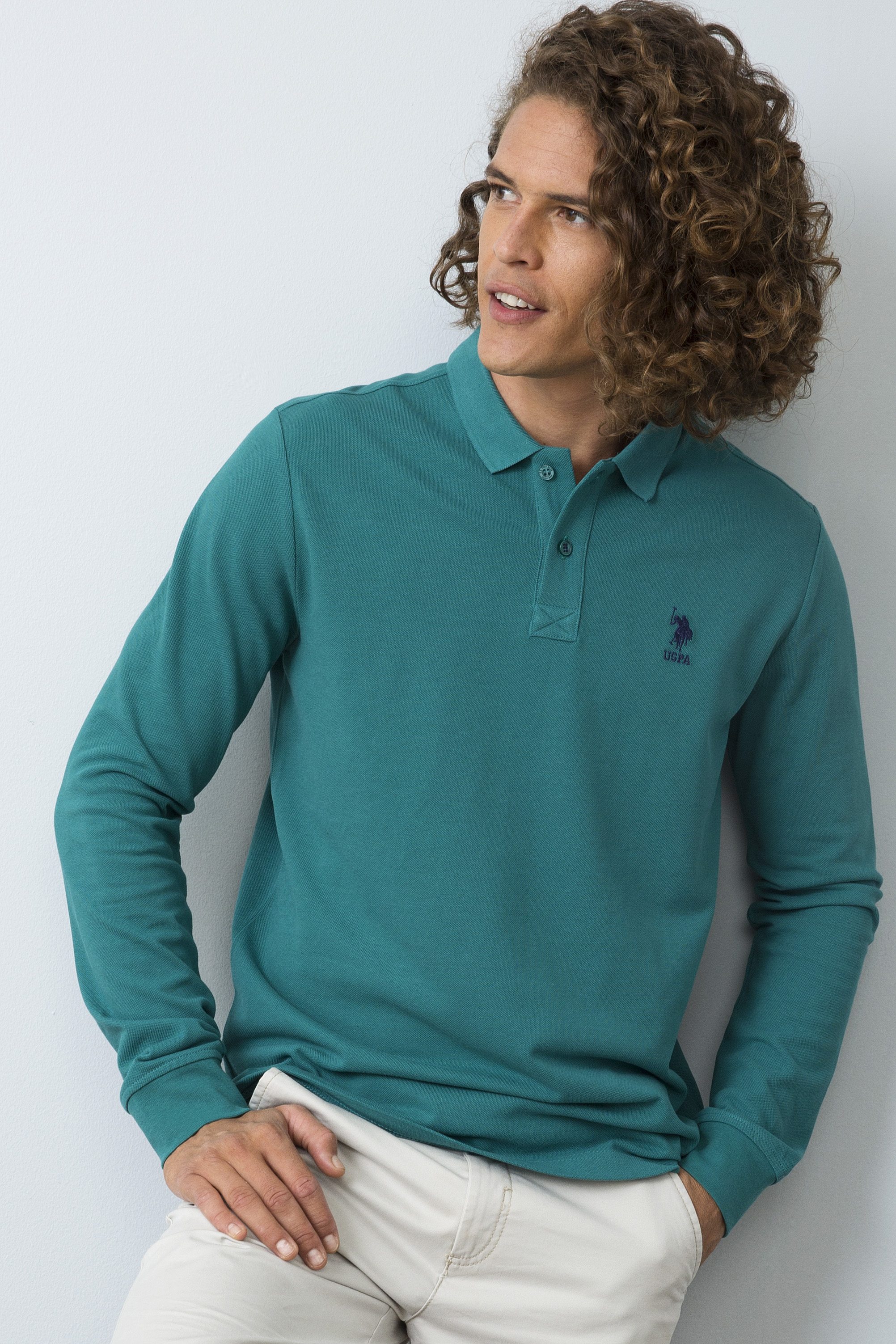 Erkek Yeşil Sweatshirt Basic - Image 1