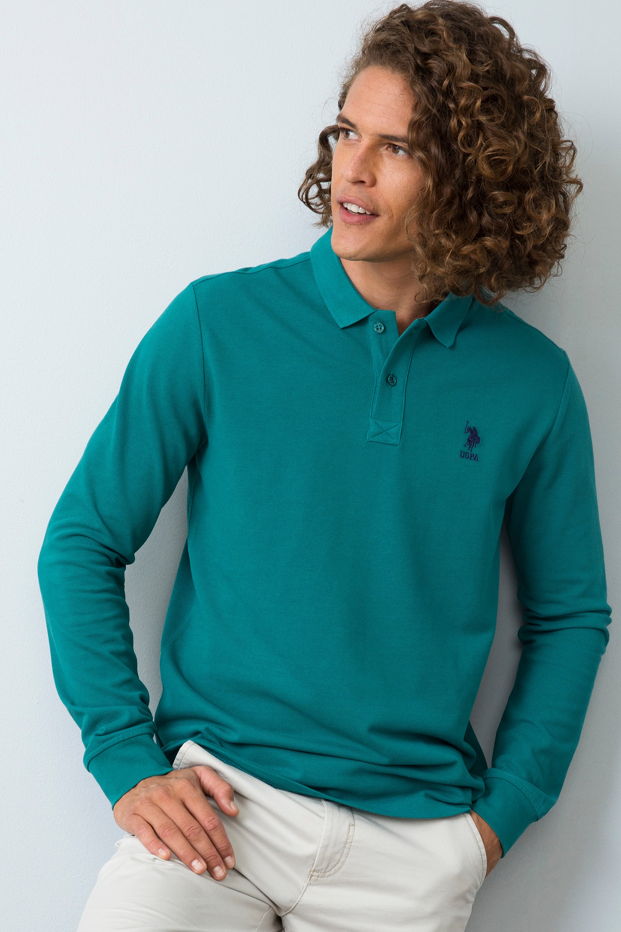Erkek Yeşil Sweatshirt Basic