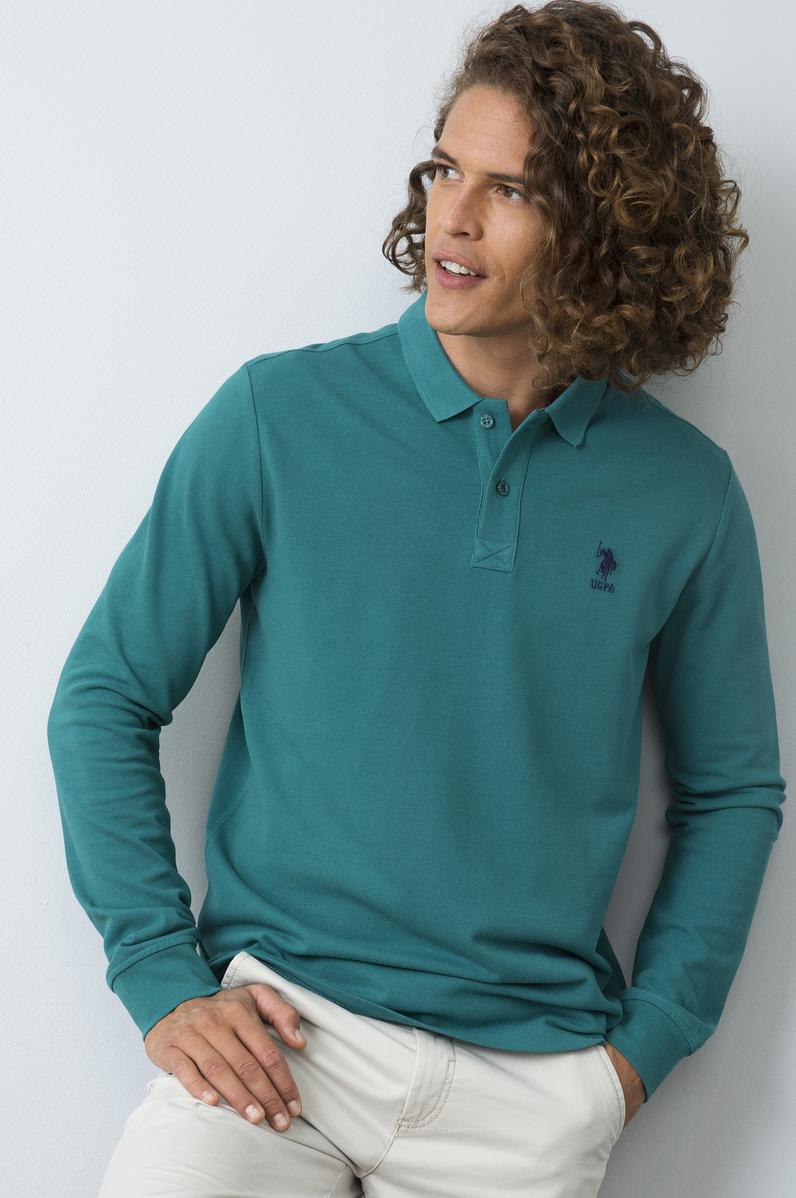 Erkek Yeşil Sweatshirt Basic