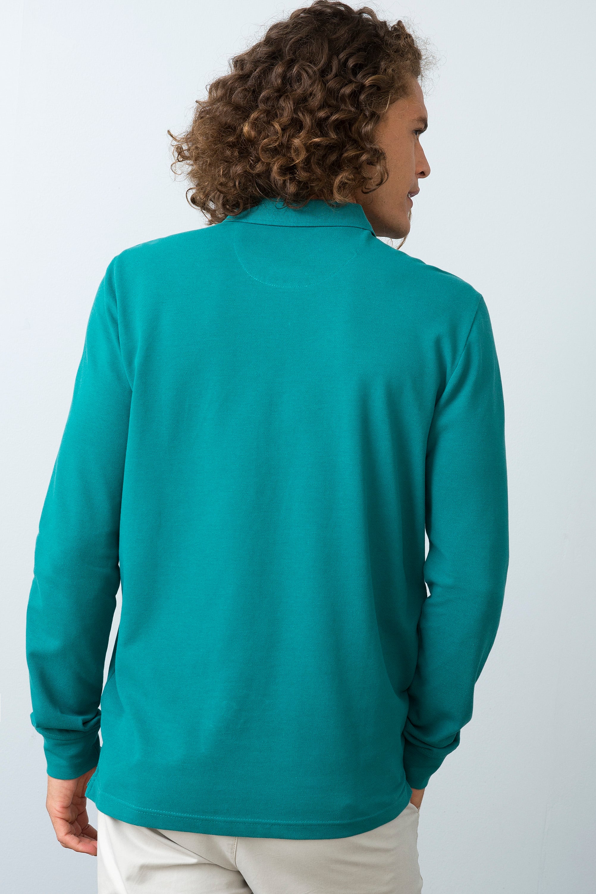 Erkek Yeşil Sweatshirt Basic