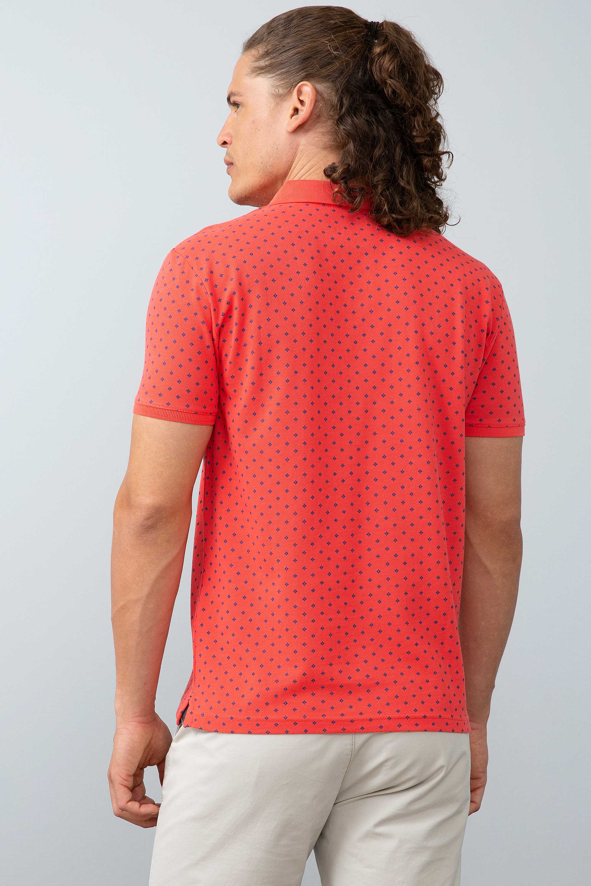 Erkek Nar Çiçeği Polo Yaka T-Shirt