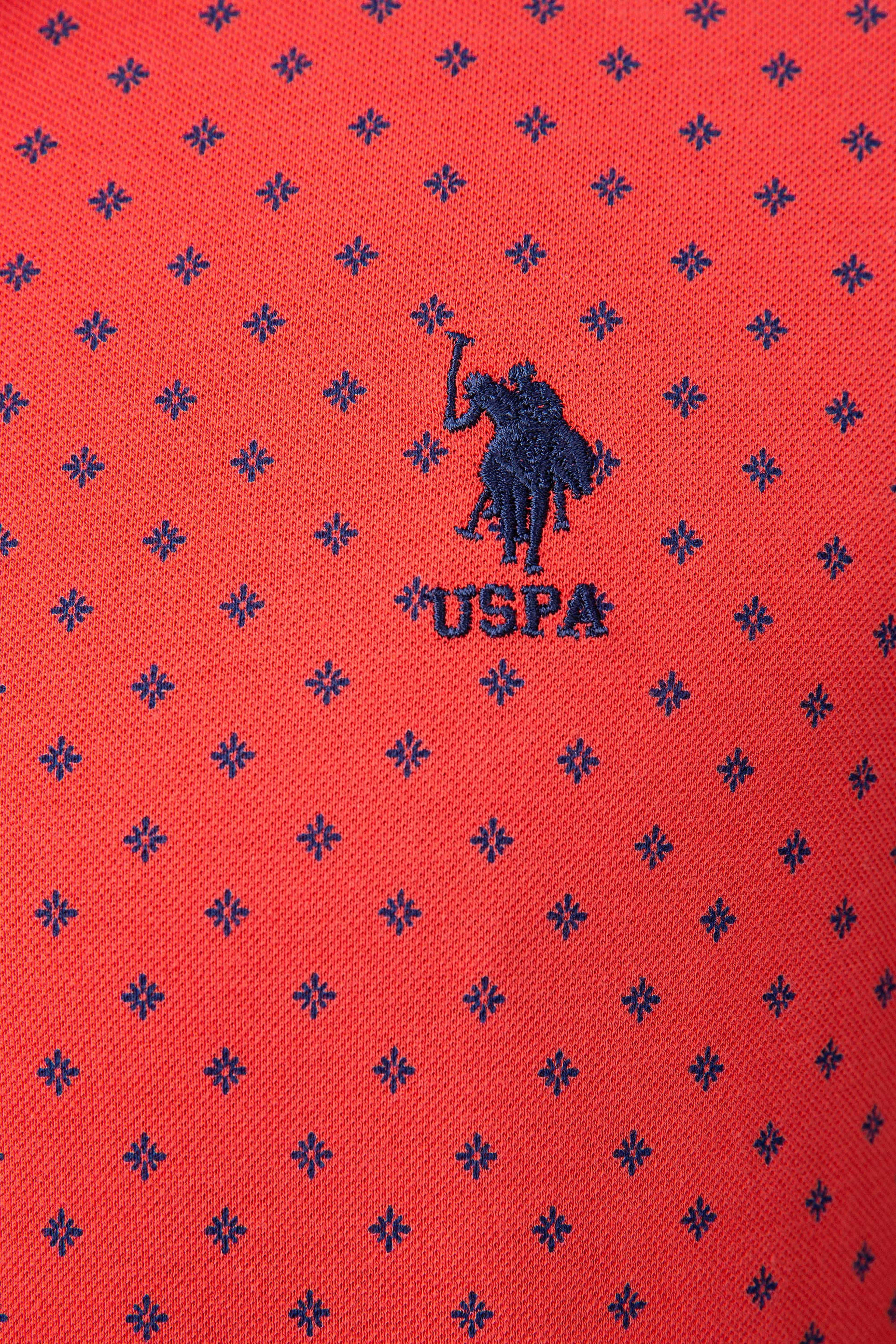 Erkek Nar Çiçeği Polo Yaka T-Shirt - Image 4