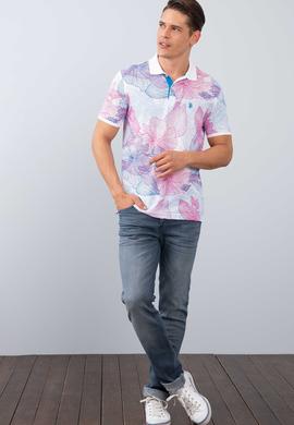 Erkek Koyu Pembe Polo Yaka T-Shirt - 50200025011