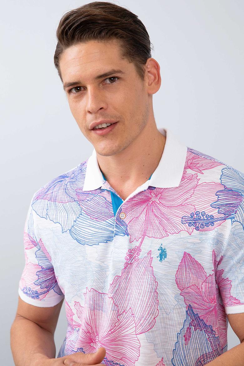 Erkek Koyu Pembe Polo Yaka T-Shirt - 50200025011