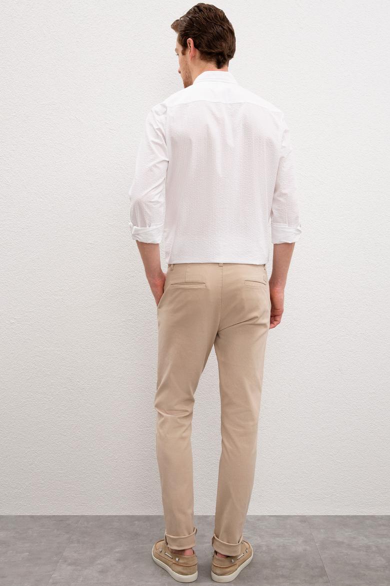 Erkek Bej Kanvas Pantolon - 50198852025