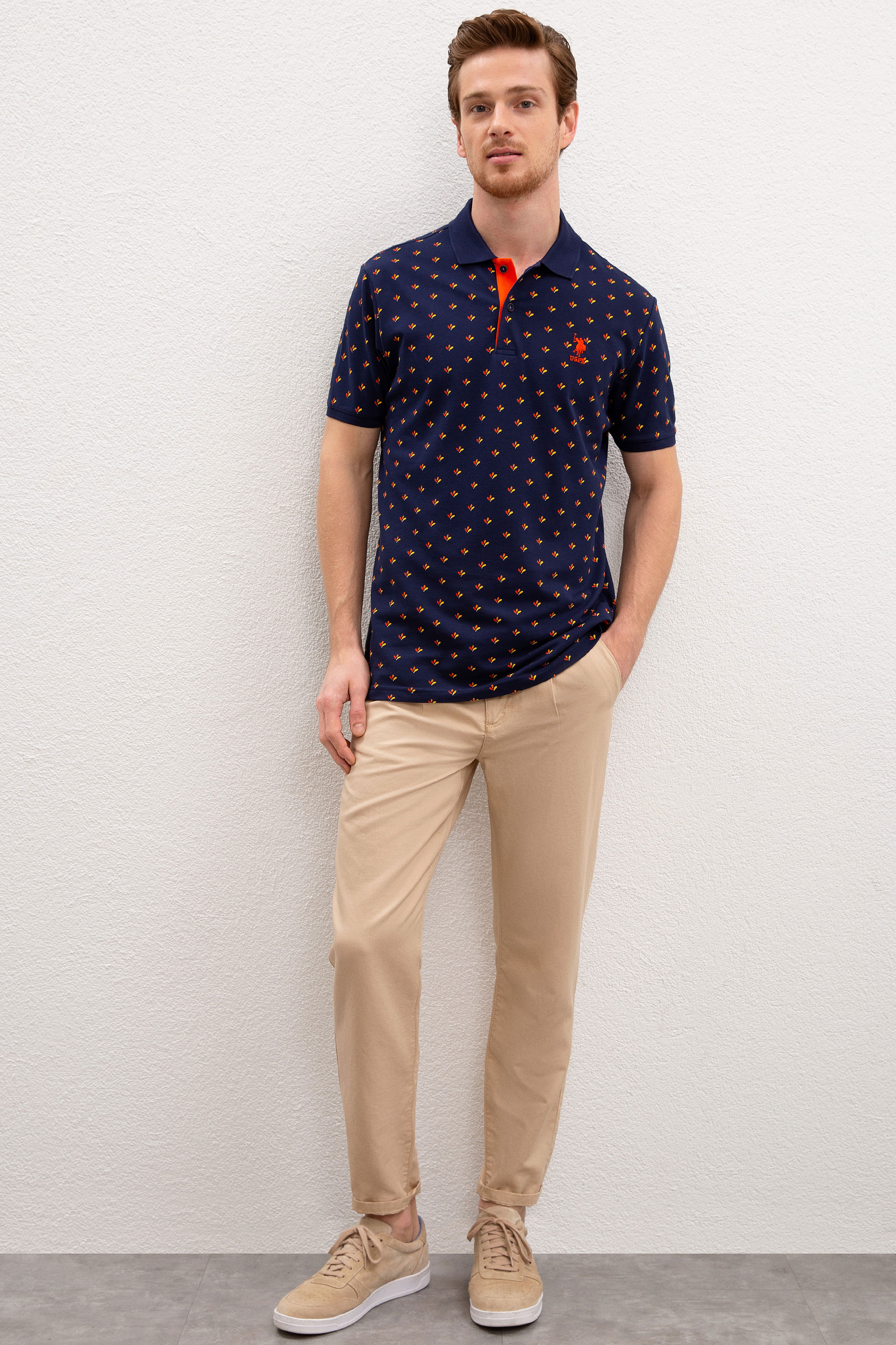 Erkek Lacivert Polo Yaka Tişört