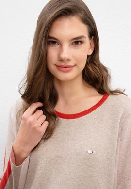 Kadın Beyaz Triko Kazak - 50206774010