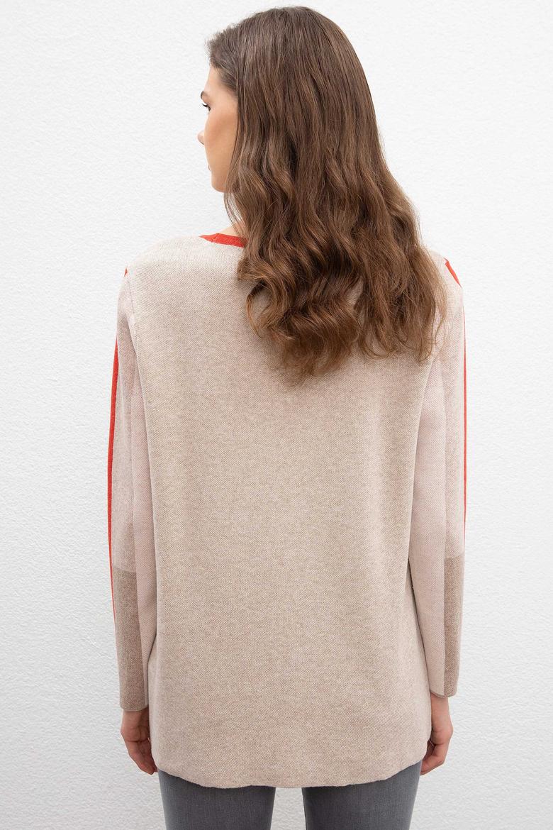 Kadın Beyaz Triko Kazak - 50206774010