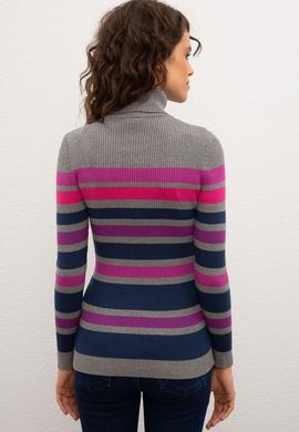 Kadın Gri Melanj Kazak - 50209795011