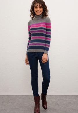 Kadın Gri Melanj Kazak - 50209795011