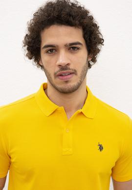 Erkek Sarı Basic Tişört - 50217612063