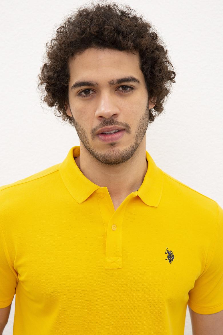 Erkek Sarı Basic Tişört - 50217612063