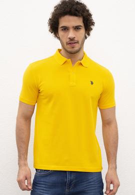 Erkek Sarı Basic Tişört - 50217612063