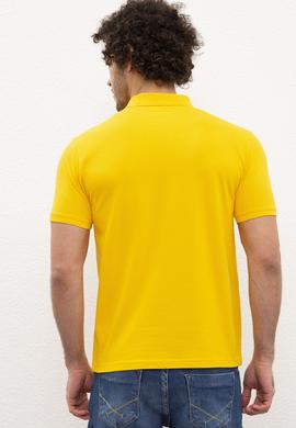 Erkek Sarı Basic Tişört - 50217612063