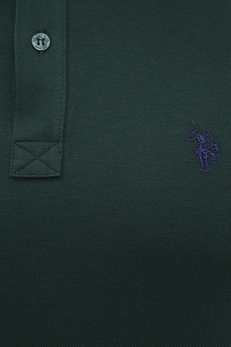 Erkek Koyu Yeşil Basic Tişört - 50217612093