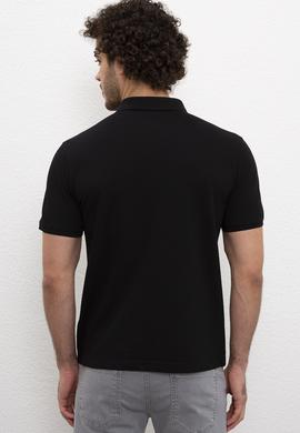 Erkek Siyah Basic Polo Yaka Tişört - 50217612110