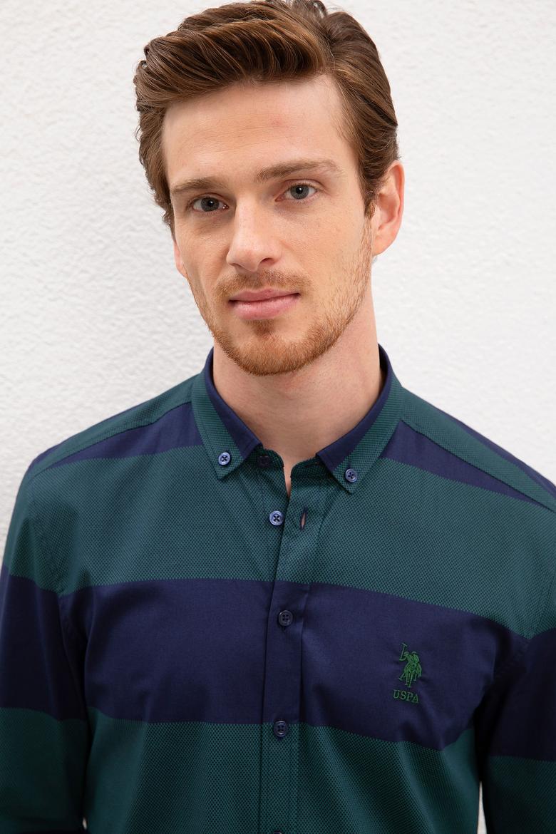 Erkek Yeşil Gömlek Uzunkol - 50208683012