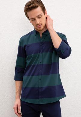 Erkek Yeşil Gömlek Uzunkol - 50208683012