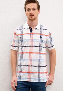 Erkek Beyaz Polo Yaka Tişört - 50218881008