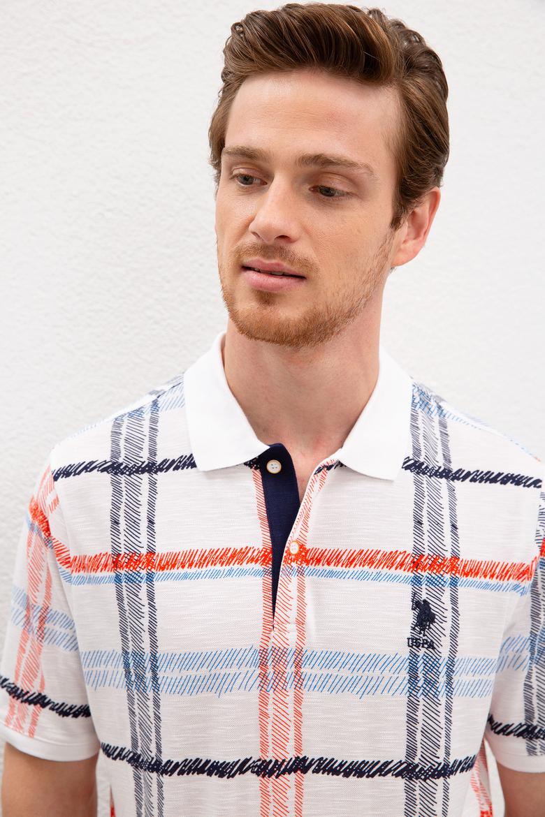 Erkek Beyaz Polo Yaka Tişört - 50218881008