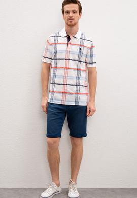 Erkek Beyaz Polo Yaka Tişört - 50218881008