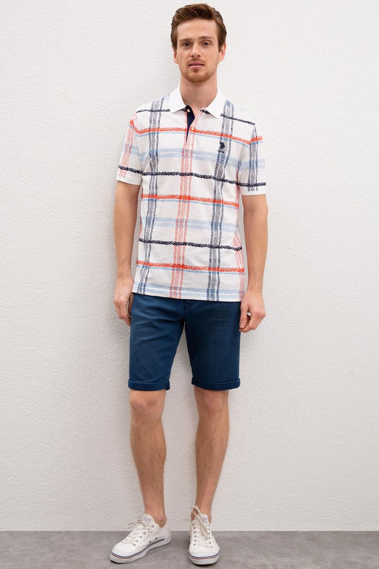 Erkek Beyaz Polo Yaka Tişört - 50218881008