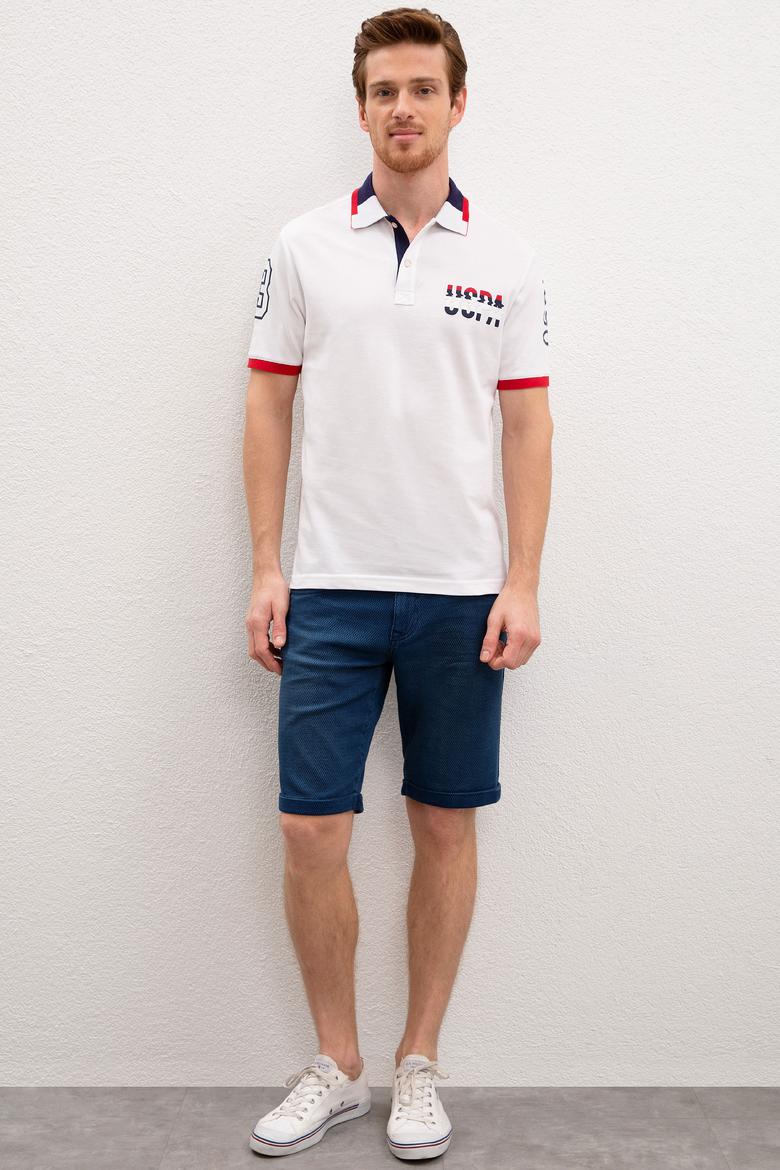 Erkek Beyaz Polo Yaka T-Shirt - 50219169004