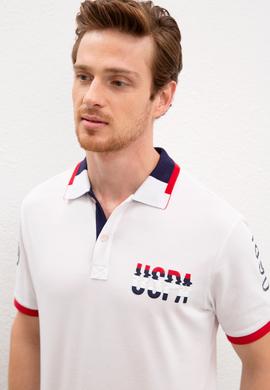 Erkek Beyaz Polo Yaka T-Shirt - 50219169004