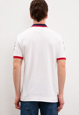 Erkek Beyaz Polo Yaka T-Shirt - 50219169004