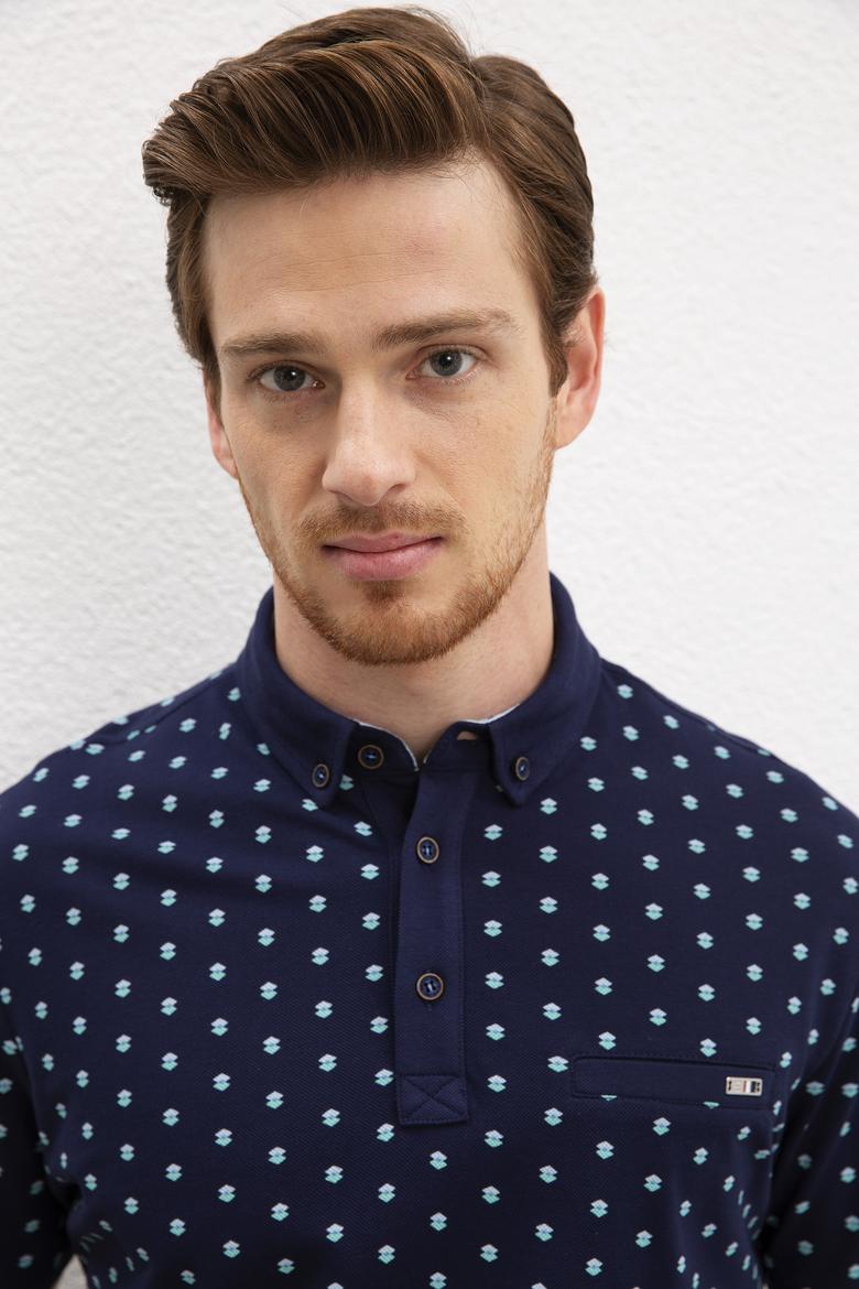 Erkek Lacivert Tişört - 50219170003