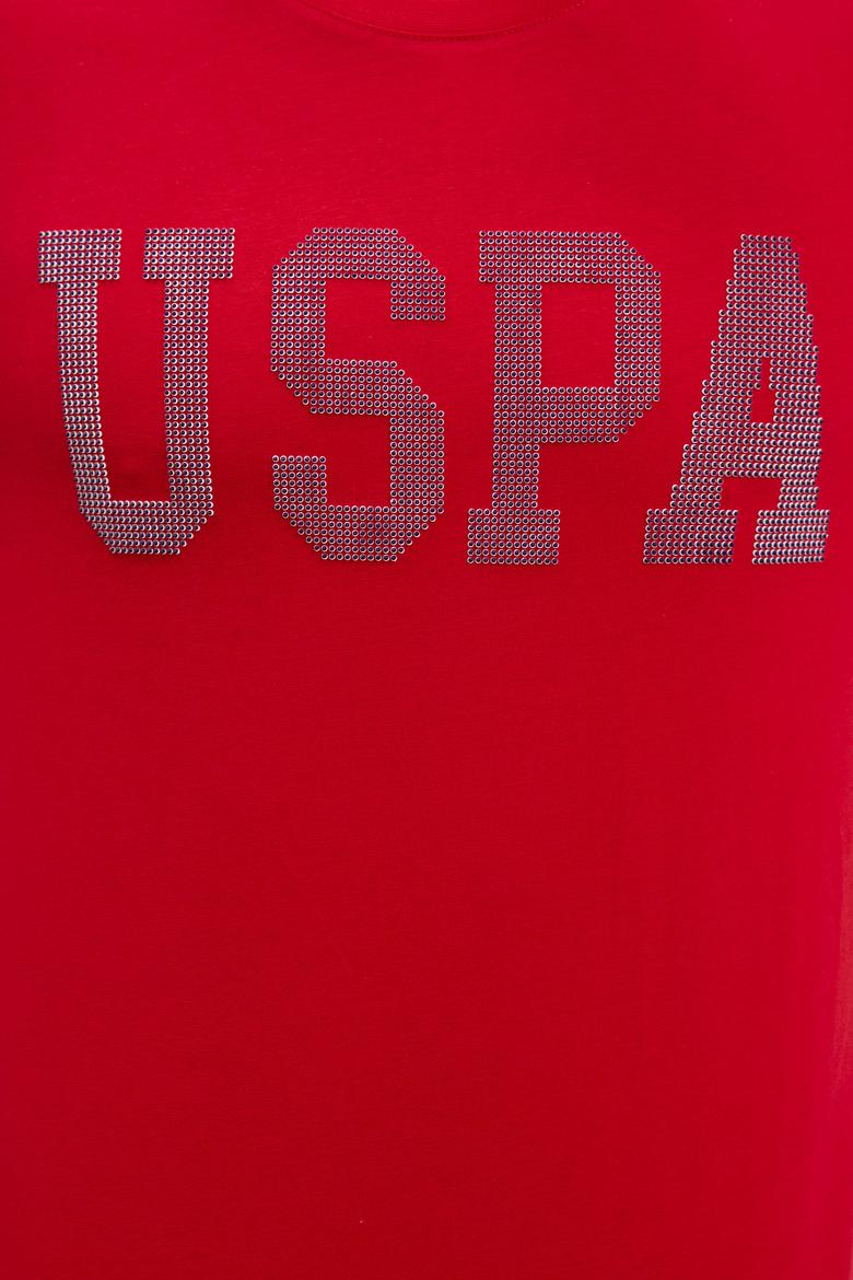 Erkek Kırmızı Bisiklet Yaka T-Shirt - 50219185025